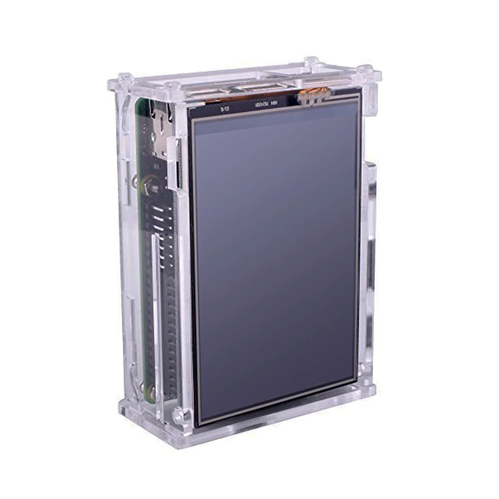 Raspberry Pi 3 дисплей 5 дюйма TFT сенсорный экран 480*320 ЖК с акриловым радиатором для