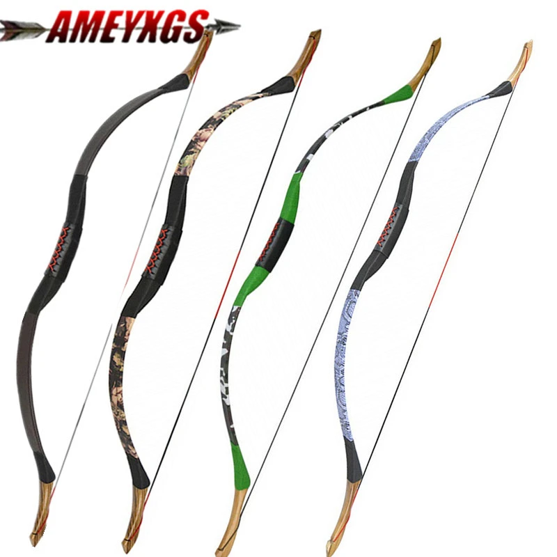 Archery Recurve Bow Traditional Handmade Longbow 25 55lbs Mongolian