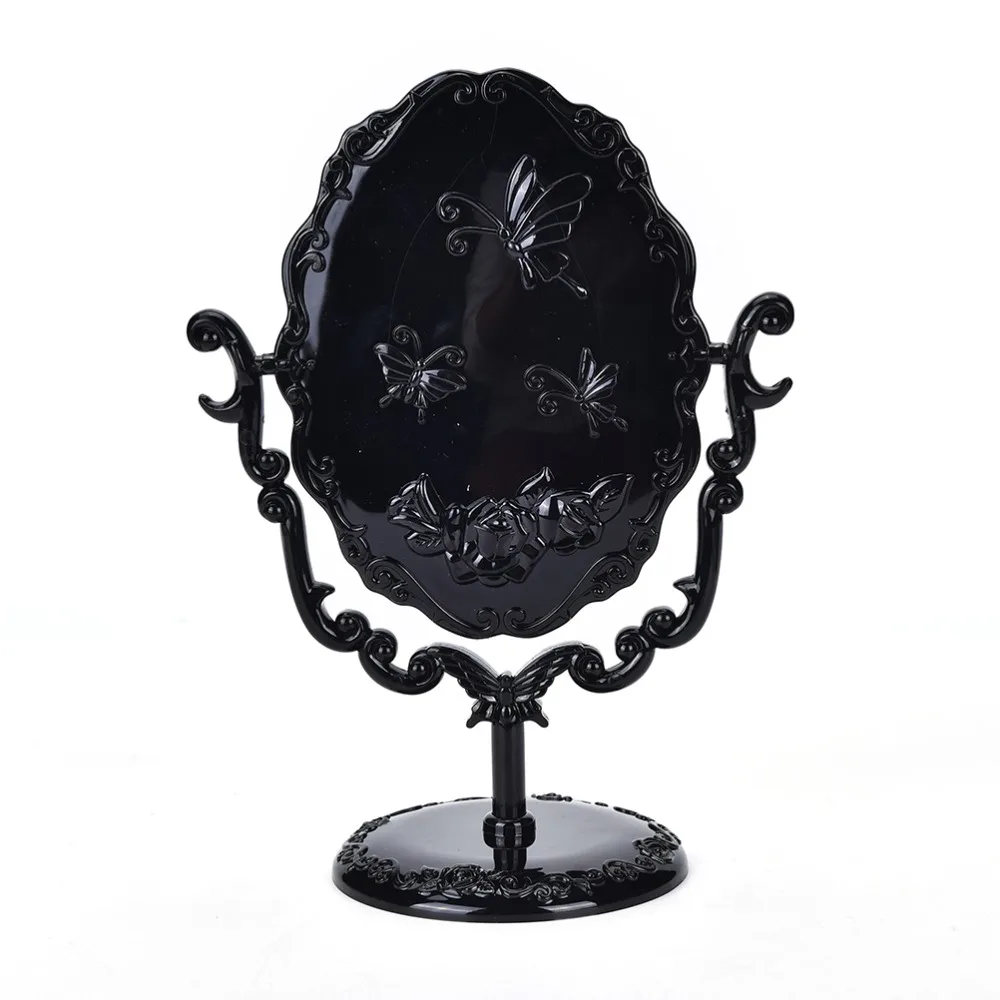High-quality-Black-Butterfly-Rotatable-Vintage-Desktop-Gothic-Rose-Stand-Compact-Makeup-Mirror-Small-Size (3)