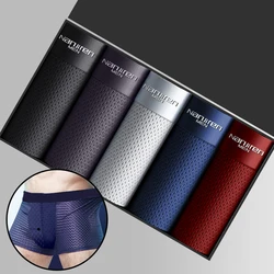 Men's Panties Man Undrewear Boxershorts Men Boxer Men Ropa Interior Hombre Calzoncillos Breathable Hombre Bamboo Hole Large Size