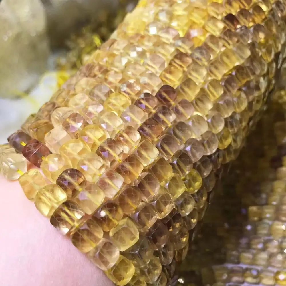 

Флюорит желтые свободные бусины квадратные граненые 6-7 мм натуральные для изготовления ювелирных ожерелий 14 дюймов FPPJ оптовая продажа