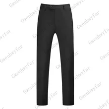 Gwenhwyfar, черные одноцветные штаны, мужские повседневные эластичные длинные брюки, мужские хлопковые прямые рабочие брюки, мужские осенние большие размеры