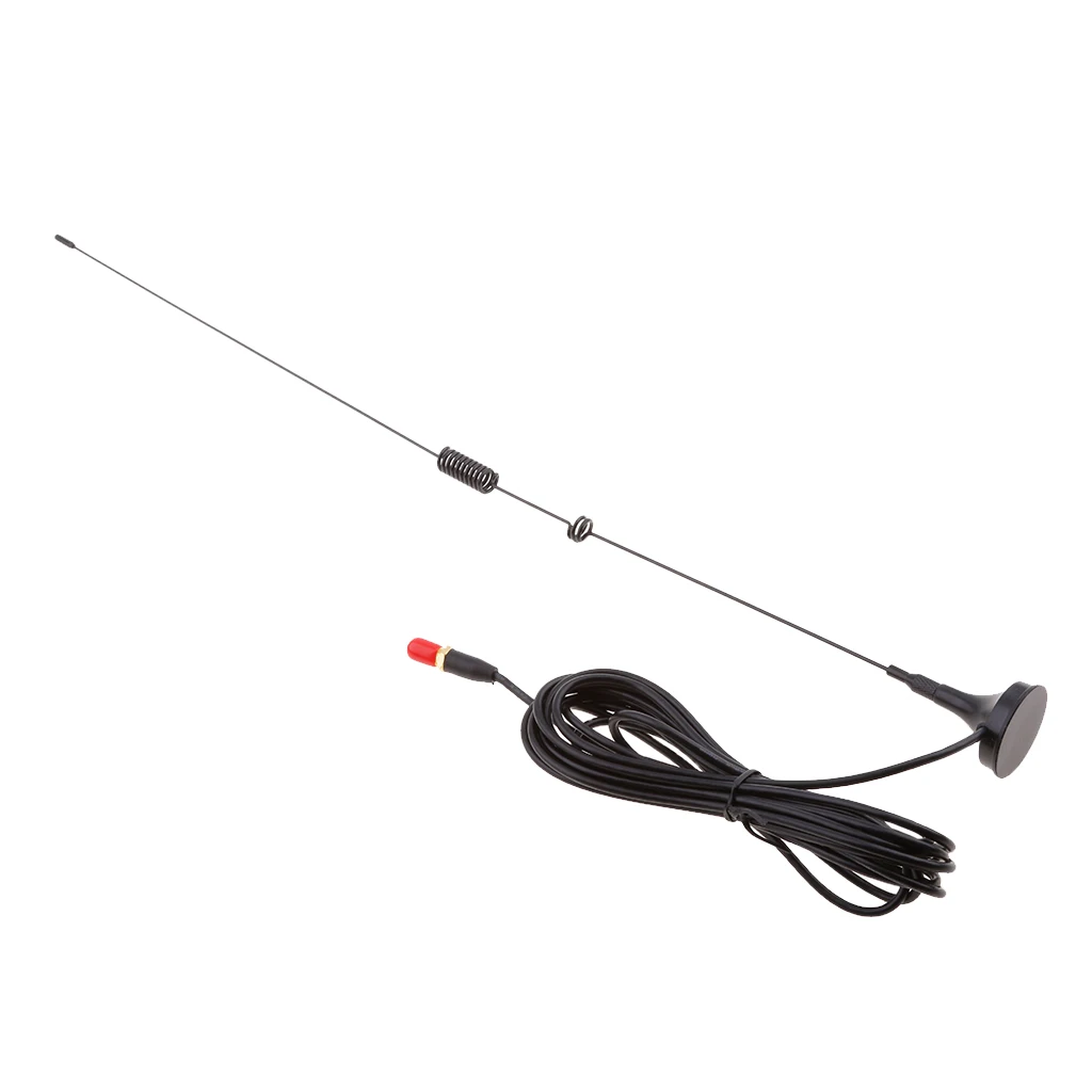 

SMA Female Magnetic Metal Mobile UHF VHF Dual Band Radio Antenna