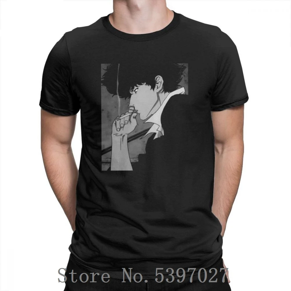 You're Gonna Carry That Weight Cowboy Bebop Men T Shirts Spike Manga Jet Faye Tee Shirt T-Shirts Short Sleeve 100% Cotton |