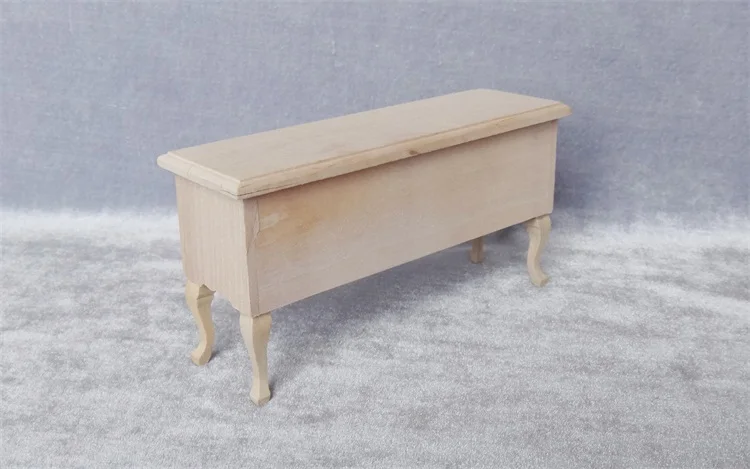  Miniature model 1:12 Wooden desk with drawers Building sand table model materials