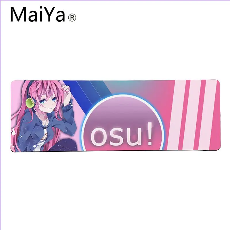 Maiya высококачественные музыкальные игры OSU! Силиконовый большой/маленький коврик для мышки игра большой коврик для мыши клавиатуры коврик