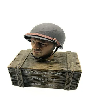 

1/6 Scale Soldier Figure Metal Helmet Model WWII US Army Male Cap for 12 Inches Action Figure