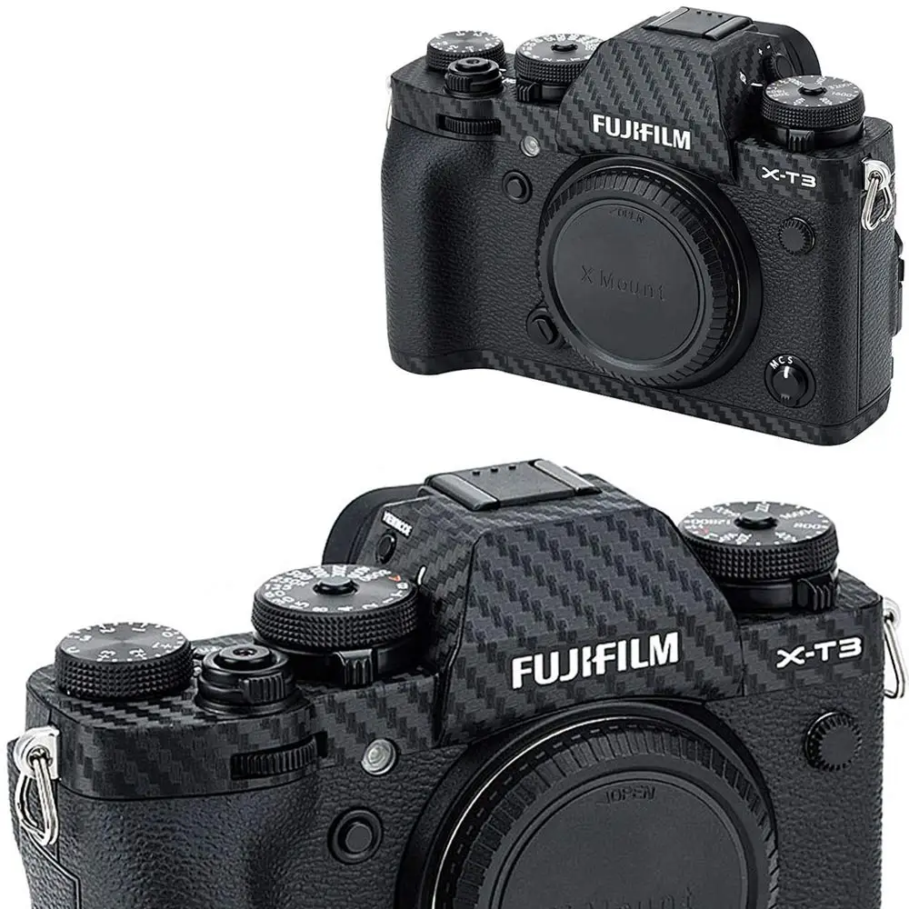 Антицарапина корпус камеры из углеродного волокна пленка комплект для Fujifilm X-T3 XT3 X-T30 XT30 наклейка для украшение в виде камеры защита