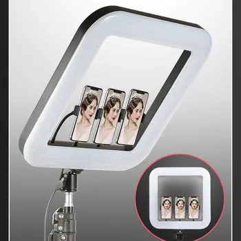 

Square Live Fill Light Mobile Phone Led Beauty Fill Light Anchor Self-Timer Vibrating Light Lamp Photography Tripod