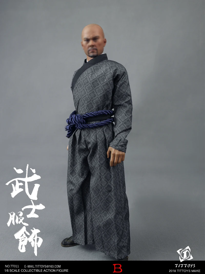 1:6 фигурка самурая костюм Шир+ жилет+ брюки Кукла Одежда для 1" фигурки Куклы Аксессуары. Не включены Кукла и другие E2755