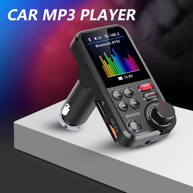MP3-плеер для автомобиля Bt93 приемник громкой связи Qc3.0 быстрая зарядка