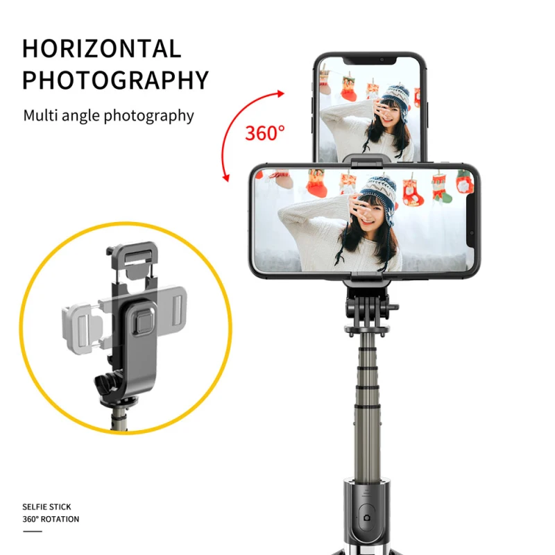 

Portable Wireless Bluetooth Selfie Stick Handheld Monopod Foldable Tripod With Bluetooth Remote Control For IOS Android Phones