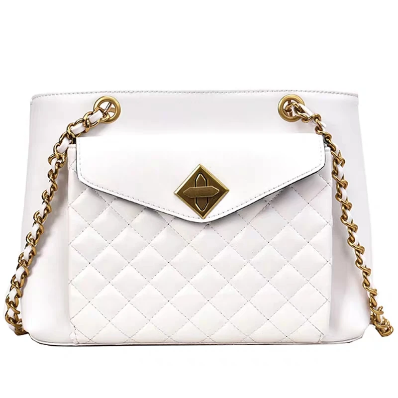 

JUILE Luxury Women Designer brand Handbag Lady Messenger bag Ladies shell shoulder Bag High Quality pu Lingge Chain Female Bags