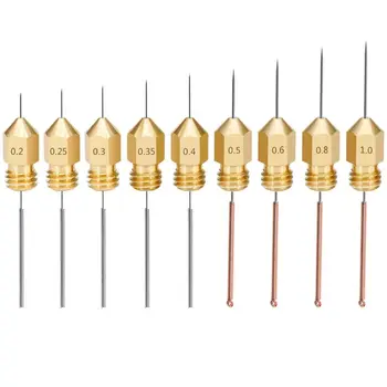 

5PCS 3D Printer Metal Nozzle Cleaning Needle Drill Bit 0.2mm-1mm for V6 Nozzles
