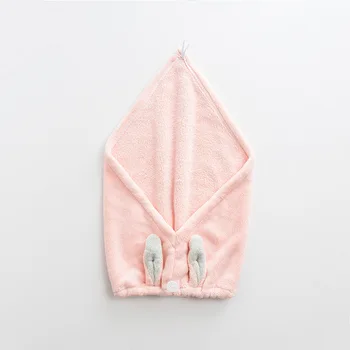 

Hair Towel Fast Drying Hair Towels Wrap Hair Drying Towel with Button Bow Tie Microfibre Hair Towel Dry Hair Hat Bath Hair Cap