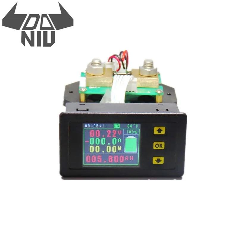 DANIU DC120V 100A 200A 300A 500A ЖК-комбо-измеритель напряжения и тока, мониторинг заряда батареи, инструменты для мониторинга мощности