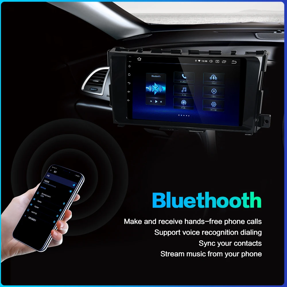 Excellent for Nissan Altima Teana 2013 Car Multimedia Player Android 9.0 Unit GPS Navigation System with 9" Autoradio 1 Din Entertainment 3