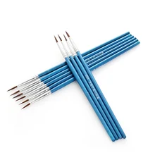 10 шт./партия точечная насадка для выпечки Акварельная ручка для черчения нейлоновое волокно художественная кисть для волос помадка для украшения торта инструменты для выпечки