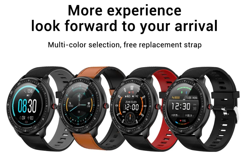 2020 New Smart Watch IP67 Waterproof Heart Rate Blood Pressure Monitoring LEMFO Smartwatch Fitness Tracker for Men Women Gift