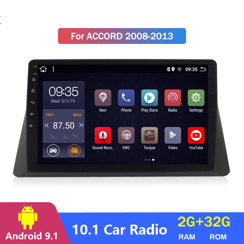 2DIN Android 9 1 автомобильный мультимедийный плеер радио для Honda Accord 8 2008 2009 2010 2011 2012 2013