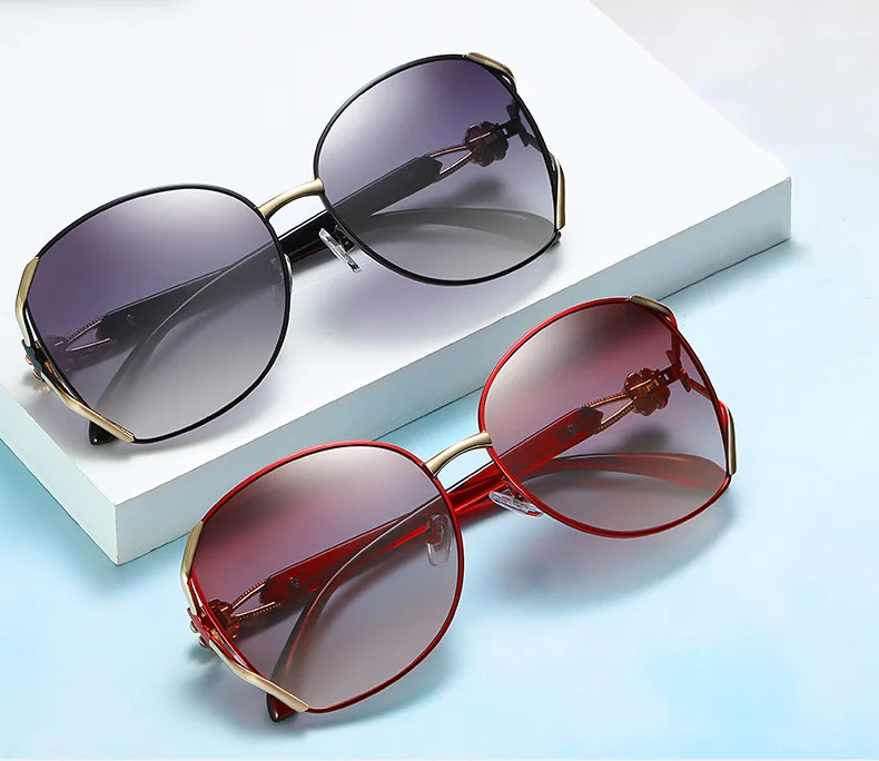 Роскошные поляризованные солнцезащитные очки для женщин, фирменный дизайн, солнцезащитные очки для вождения, женские винтажные Ретро