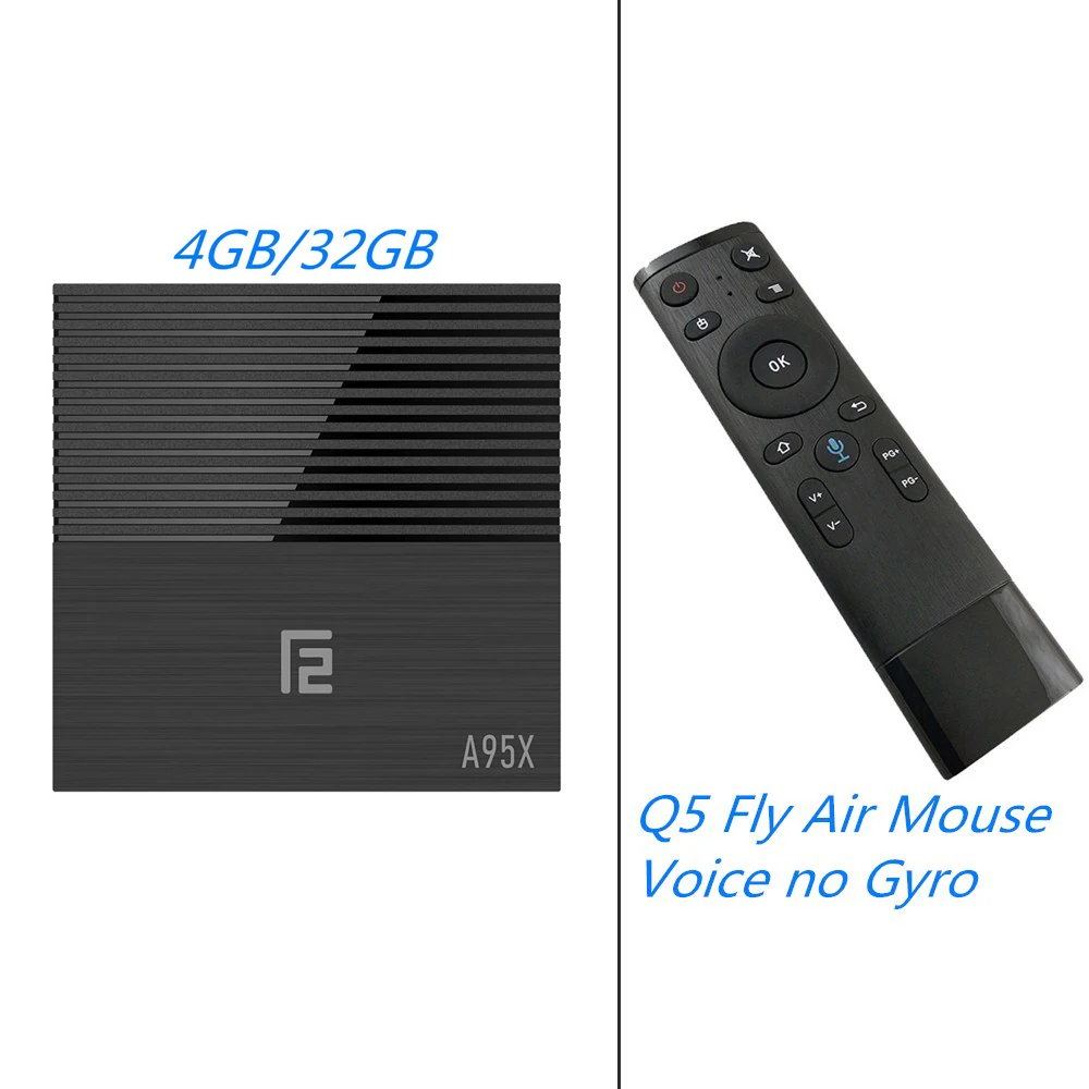4GB 32GB Add Q5 MAAT Amlogic S905X2 4 Гб ОЗУ 32 Гб 64 ГБ Android 9,0 ТВ приставка четырехъядерный смарт 4K Youtube Google Store Wifi BT4.2 телеприставка A95X F2 - Цвет: 4GB 32GB Add Q5