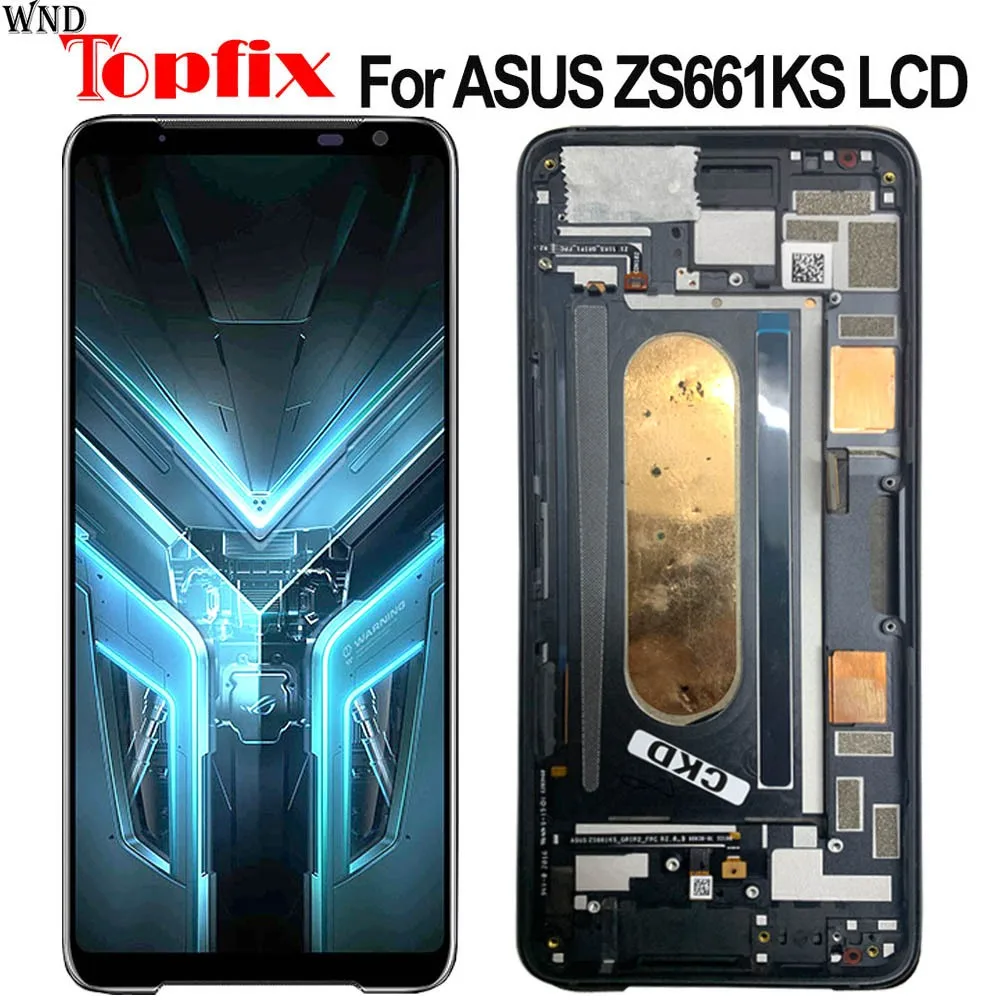 100% протестирован для Asus ROG Phone 3 ZS661KS ЖК-дисплей детали замены ASUS LCD | Мобильные