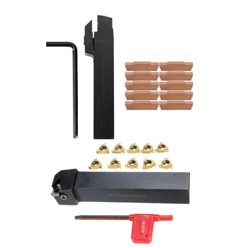 

1 Set for Lathe Cutting Turning Tool & 1 Set SER2020K16 CNC Lathe Turning Tool Holder Boring Bar with Blade