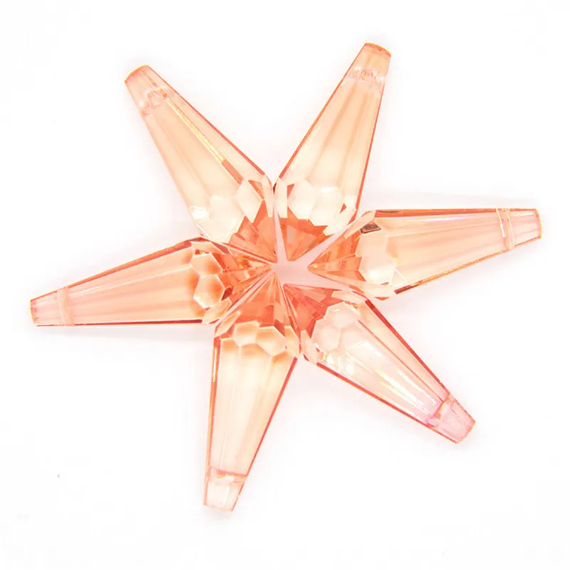 Crystal U Drop Prism Parts Glass Icicle Pendant for Wedding Decorations Chandelier 1 Piece
