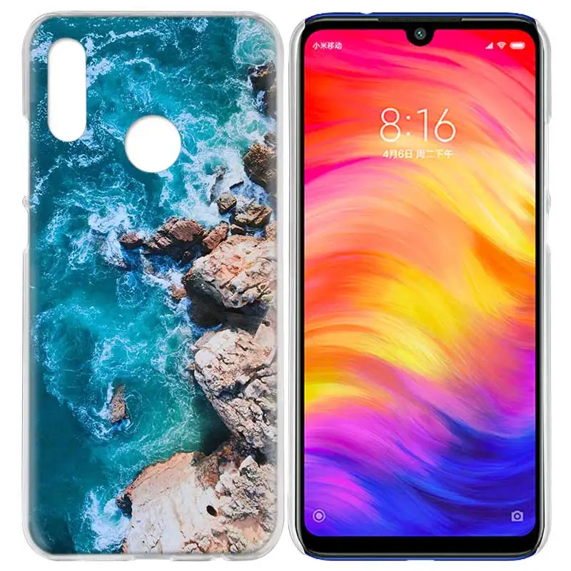 Чехол для Xiaomi Redmi Note 7 7A фотоаппаратов моментальной печати 7S 6 6A 5 Y3 K20 mi 8 до 9 лет CC9 CC9E A1 A2 A3 играть F1 Lite Pro Plus Волны Океана Подводный свет r