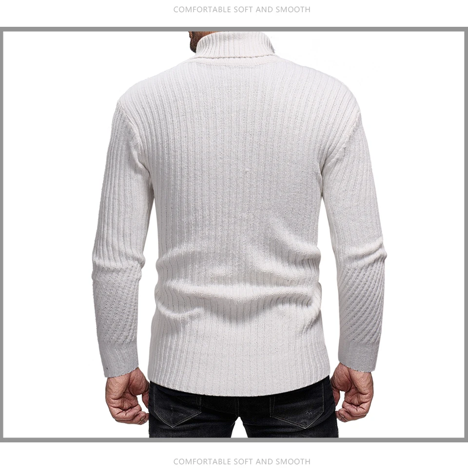 Manoswe, осенне-зимний свитер и джемпер, пуловер для мужчин,, водолазка, одноцветная, тонкая, повседневная, вязанная рубашка, мужская рубашка на подкладке