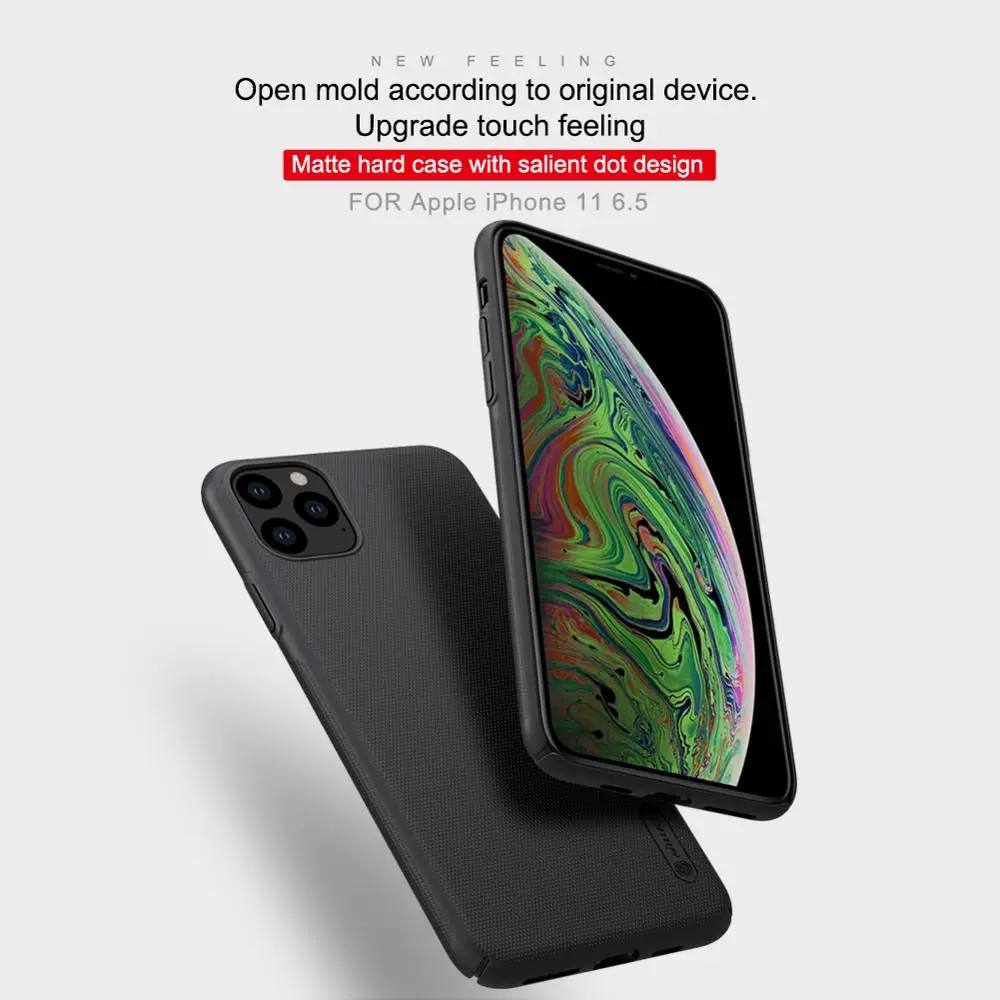 Для iPhone 11 Pro X Xr Xs Max чехол Nillkin матовый щит Жесткий Чехол для задней панели ПК чехол для iPhone 8 7 6S 6 Plus 5S SE оболочка