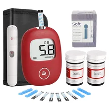 Быстрый измеритель уровня глюкозы в крови с большим дисплеем, точный измеритель уровня сахара для путешествий, дома, больницы, умный прибор для автоматического обнаружения диабета, безболезненный тестер