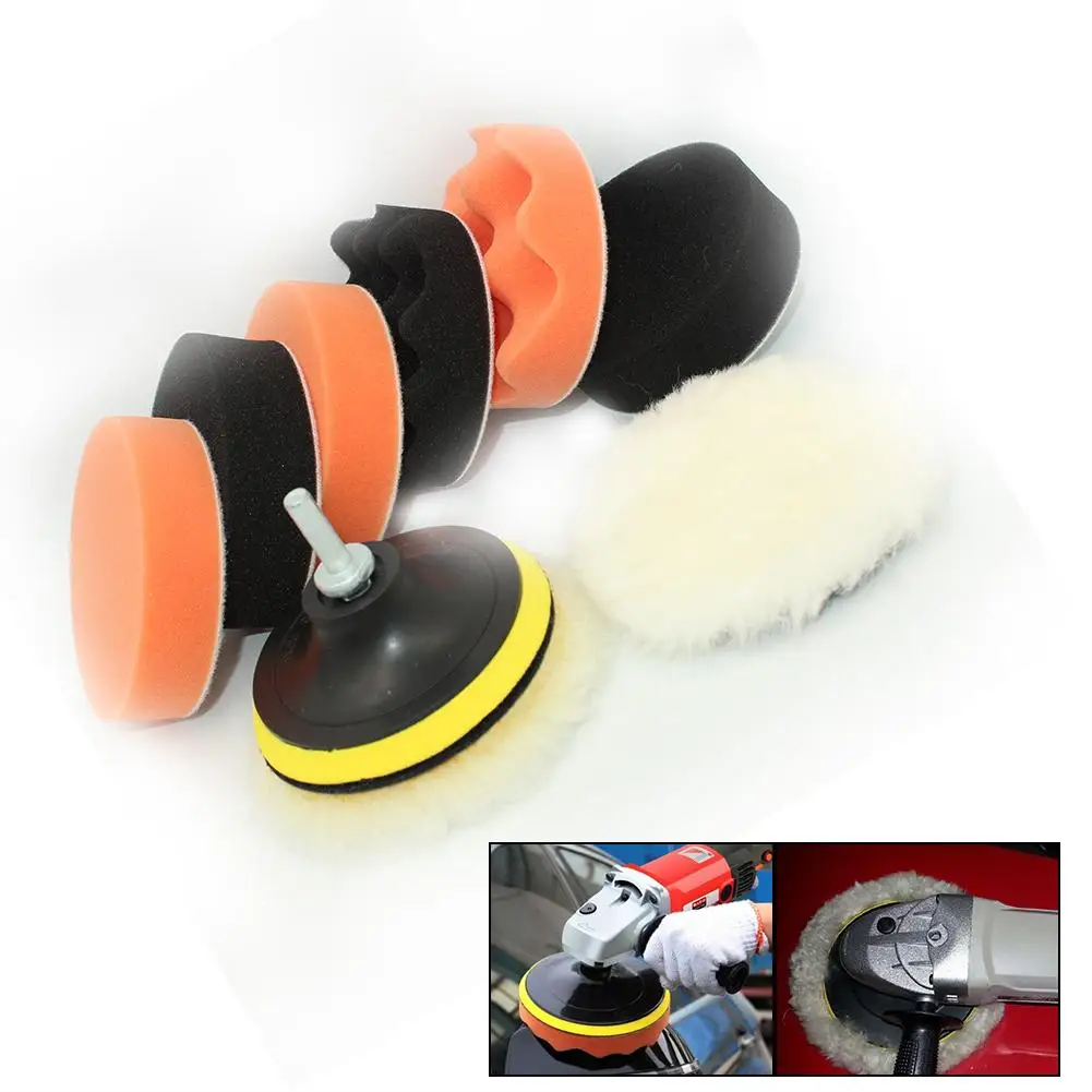 10PCS 4 inch Car Polishing Disc For M10 Threaded Tools Car Polishing Pad Set Sponge Polishing Waxing Buffing Pads Polishing Care