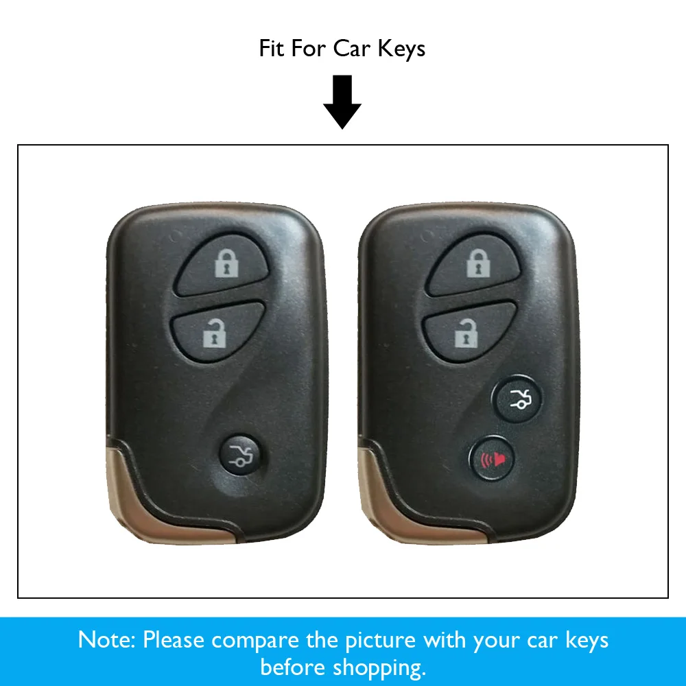 Чехол для ключей автомобиля ATOBABI из углеродного волокна резиновый Lexus IS GS RX ES NX LS RC