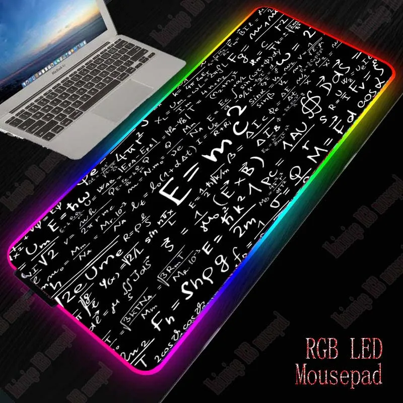 Yuzuoan RGB большой компьютерный коврик для мыши химический Электронный Спортивный