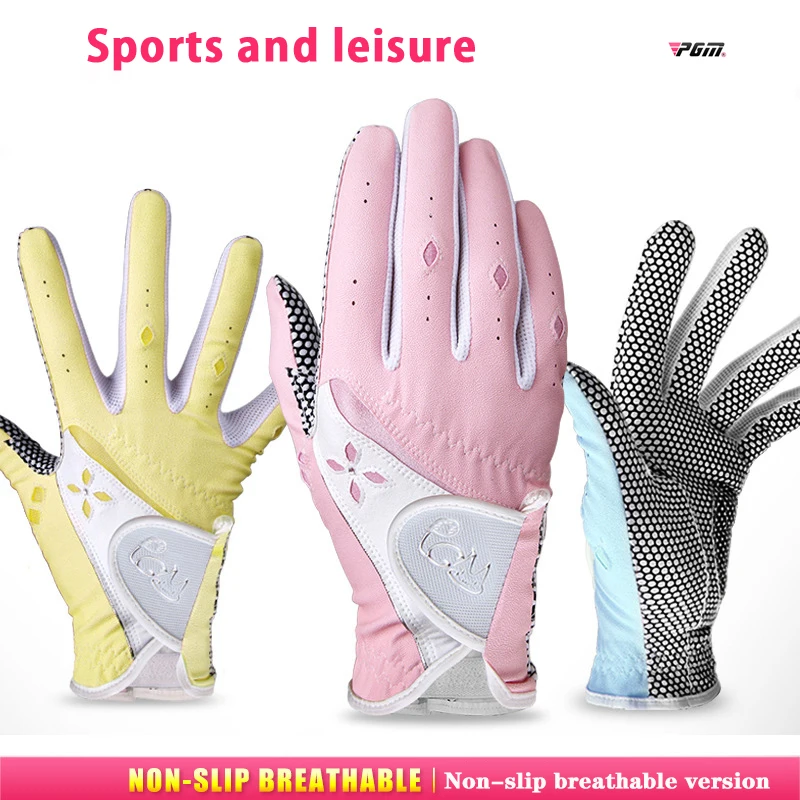 Pair! Sports And Leisur Golf/tennis Ball Sportswear Gloves Women Pu