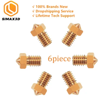 

SIMAX3D 3D printer kit accessories 6pac 3D Printer Nozzle 0.4mm MK8 Extruder Head for impresora DIY 3D Printer ender3 pro hotend