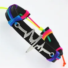 12 шт./лот, кожаные браслеты с молнией для мужчин и женщин, Pulseira Masculina, ювелирные изделия, очаровательные браслеты и браслеты