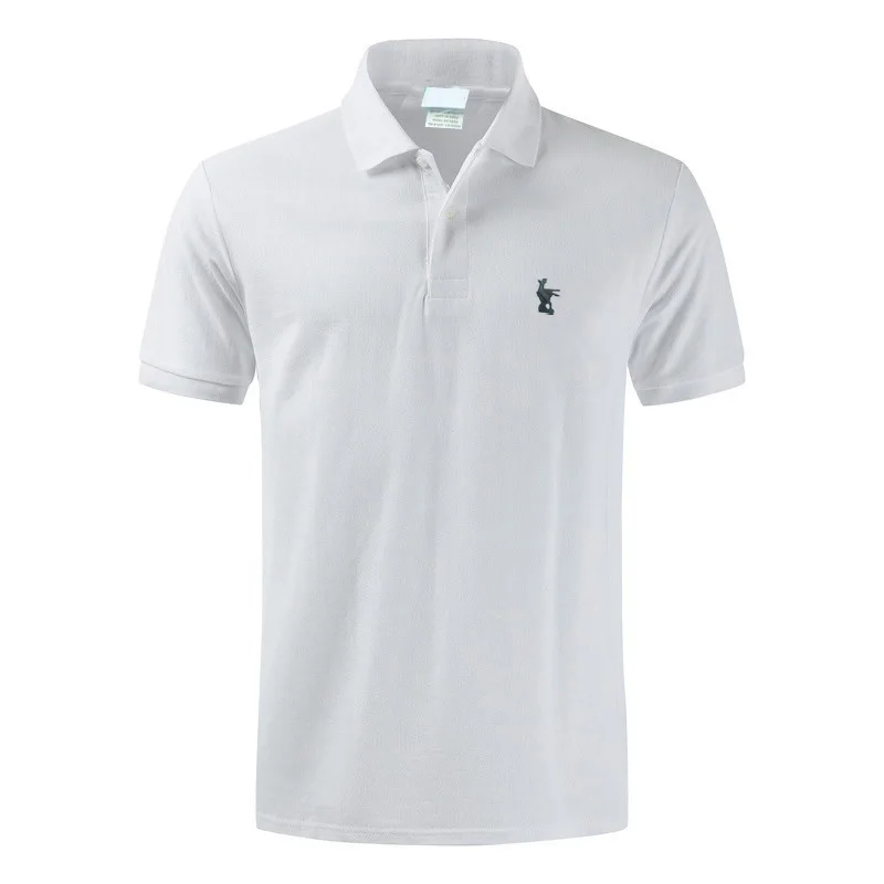

Top quality 2020 Summer Men's short sleeve polos shirts 100% cotton brand solid color mens tops fashion mens clothing XS-4XL