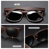 GM Natural Bamboo Wooden Sunglasses Handmade Polarized Mirror Coating Lenses Eyewear With Gift