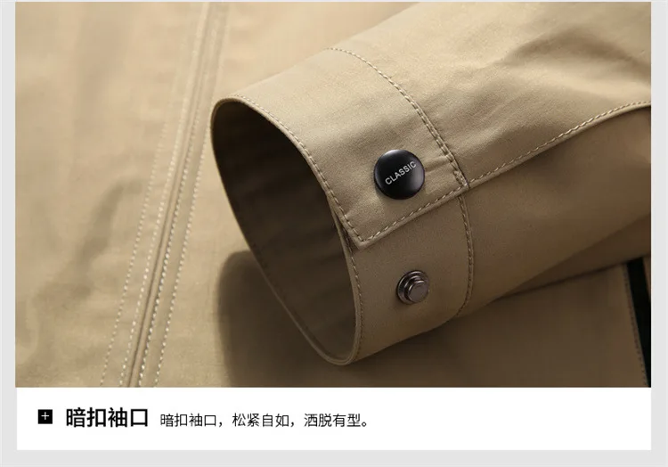 New Style MEN'S Coat Business Thin Popular Versatile Handsome Fold-down Collar Clothes Trend Autumn And Winter Jacket Hot S