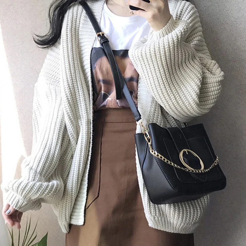 Casual Knit Cardigan Sweaters Women Autumn Winter Plus Size Warm Cardigan Coat Female Solid Short Loose Sweater Coats Streetwear