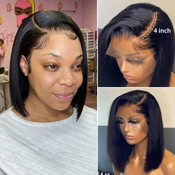 

Wigirl Short Bob Wig 13x4 Lace Front Human Hair Wigs Lace Frontal Straight 150 Density Brazilian Hair For Black Women
