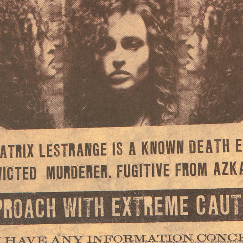 Плакат из крафт-бумаги фреска желанная Беллатрикс Lestrange винтажные декоративные картины стикер на стену s muraux pegatinas