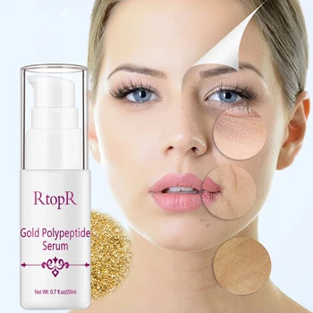 

20ML Gold Peptide Serum Brightening Face Essence Acne Spots Remover Eye Dark Circles Treatment Shrink Pores Serum Repair Skin