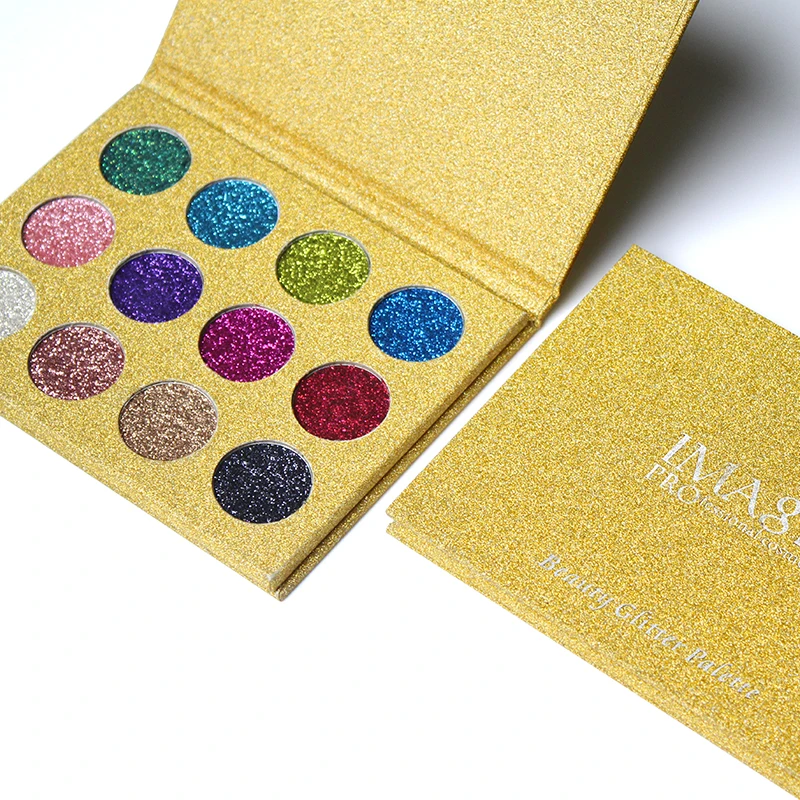 

IMAGIC Glitter Injections Pressed Glitters Single Eyeshadow Diamond Rainbow Make Up Cosmetic Eye shadow Magnet Palette
