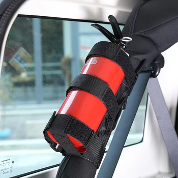 

For Jeep Wrangler Fire Extinguisher Fixed Fastener Strap Holder Car Adjustable Roll Bar