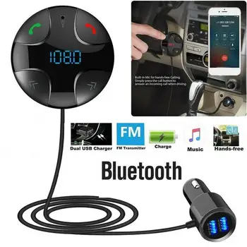 

Car Mp3 palyer Car Wireless Handsfree Bluetooth FM Transmitter MP3 Player 2USB Charger Adapter USBCharger FM Modulator магнитола
