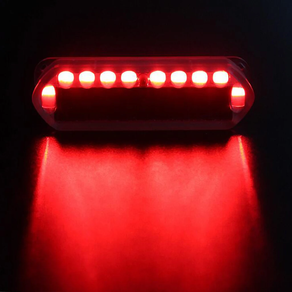 Safety Solar Bicycle LED Warning Light Rear Lamp Headlight for Anti-collision Car